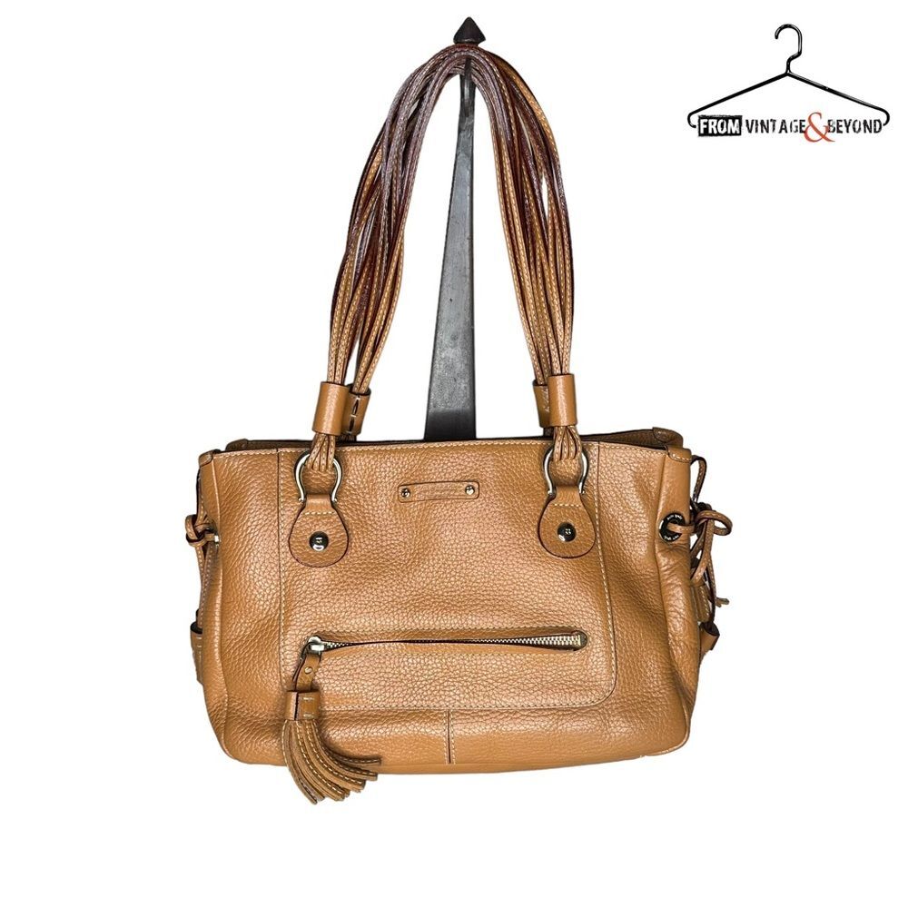 Kate Spade Cognac Pebbled Leather Satchel